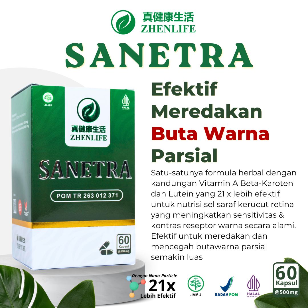 Sanetra — Efektif Meredakan Buta Warna Parsial