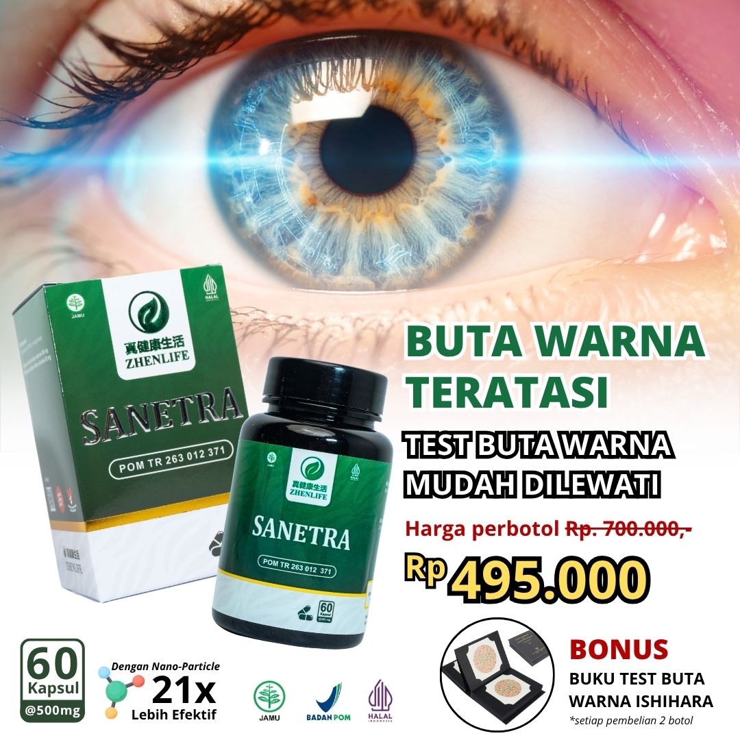 Sanetra 2 Botol + Bonus Buku Ishihara